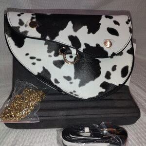 Stylish Black and White Clutch